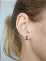 Vicenza - Piazzetta Palladio 2 - Boucles d'oreilles Crivelli Enfant easy in Or blanc Diamante 0.02 Ct 212-M365/M - 212-M365/M